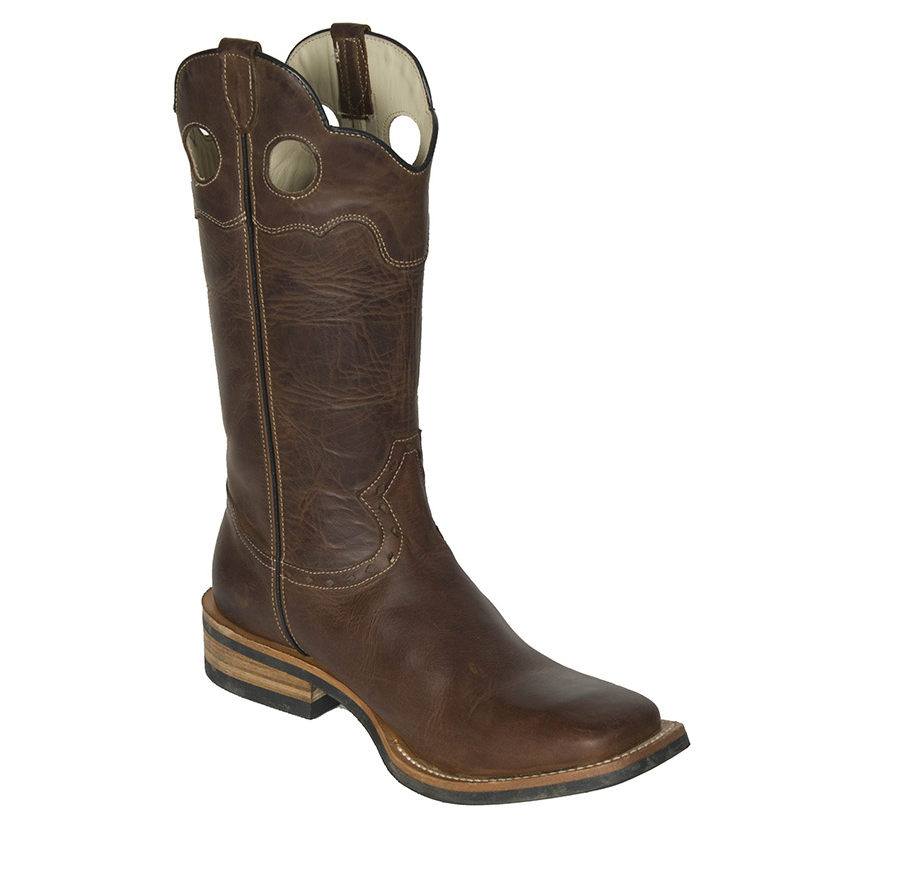 Cowboy boot MG451 in oiled calfskin, brown